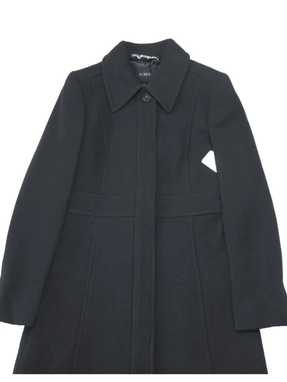 NWT J.Crew New Lady Day TopCoat in Black Italian Doublecloth Wool 2